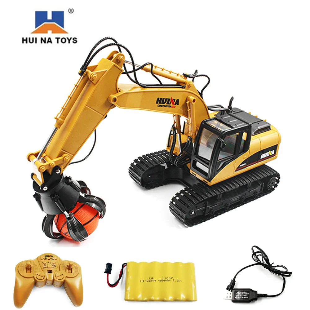 HUINA TOYS 1571 1:14 16CH RC сплав мяч граббер грузовик RTR инженерный автомобиль реалистичный