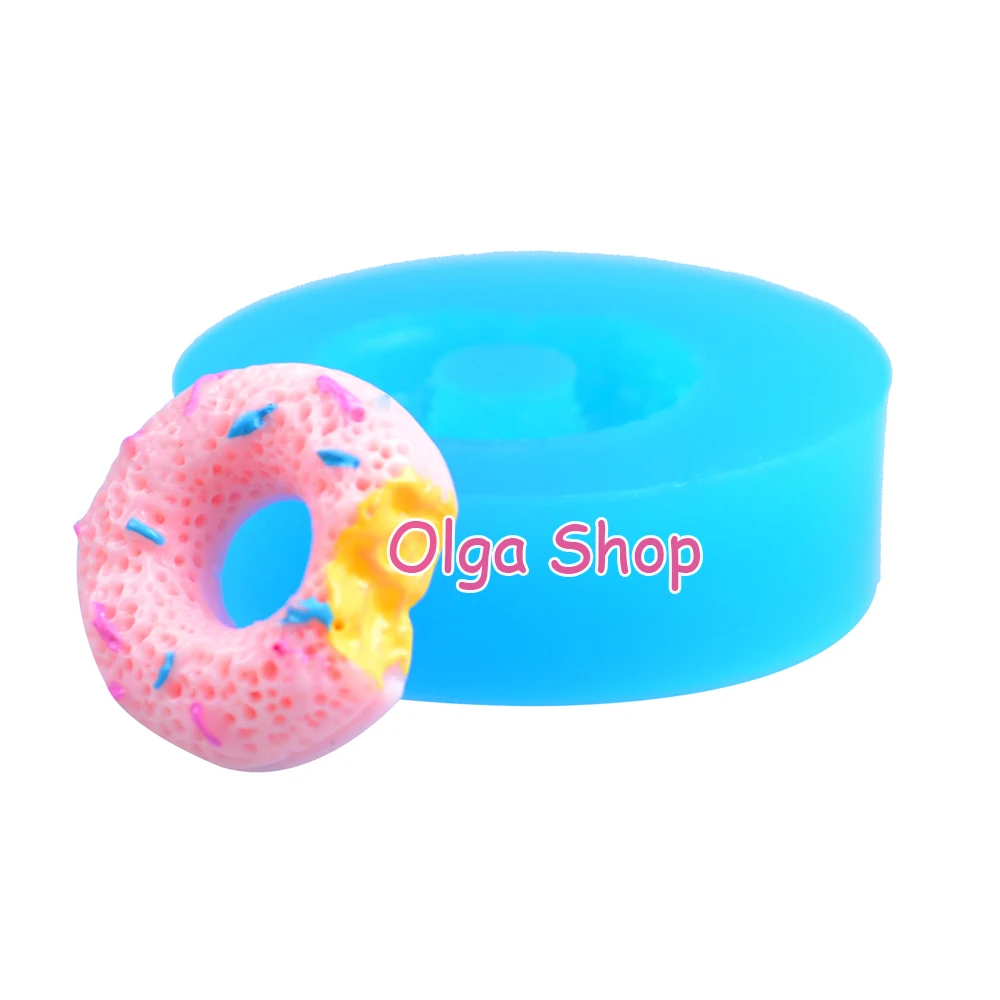 гибкие силиконовые формы укусила пончик/пончик миниатюрных питания сладости
