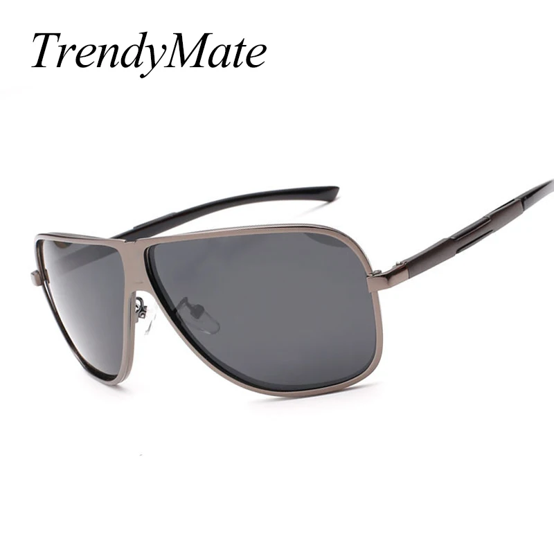 Мужские брендовые поляризационные солнцезащитные очки HD мужские Квадратные