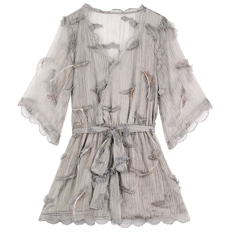 2019 Летний шифоновый женский комбинезон больших размеров сексуальный для женщин