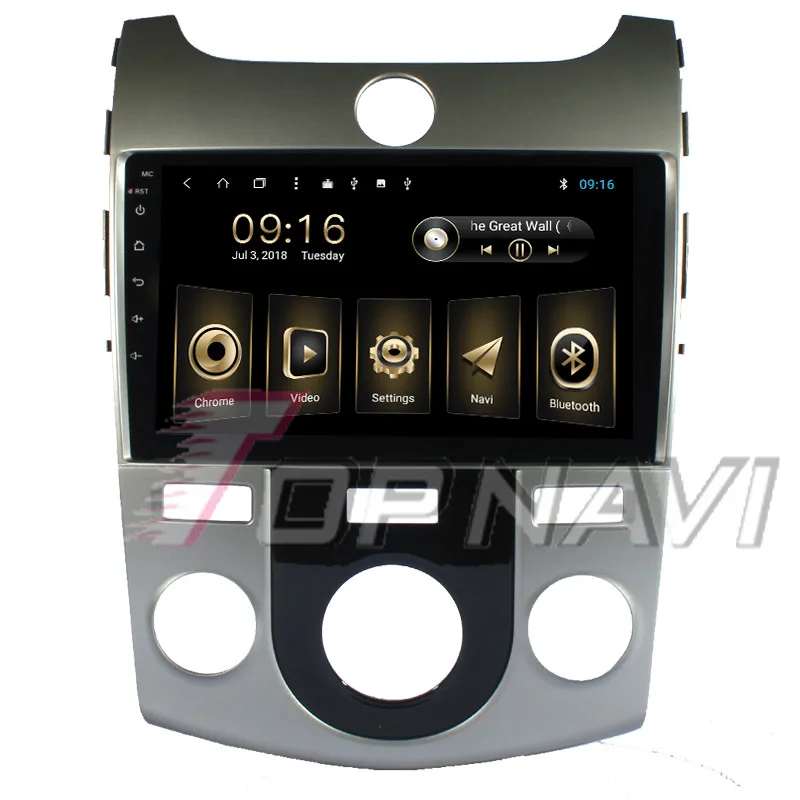 Topnavi Восьмиядерный Android 8 1 автомобильный магнитол плеер для KIA Fortec Cerato 2009 2010 2011 GPS