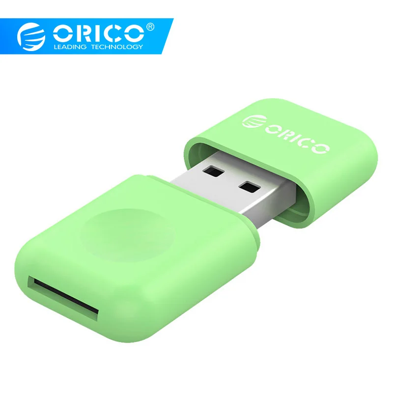 ORICO CRS12 кард-ридер мини многофункциональный дизайн USB 3,0 кард-ридер для tf-карты-зеленый
