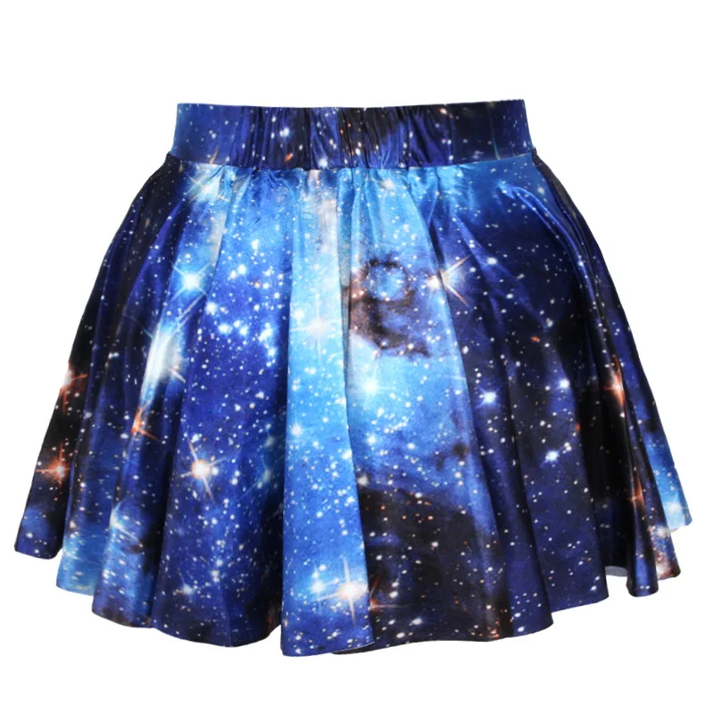 Юбка Galaxy Mini Платье Девушку Плиссе Конькобежец Клубная Одежда Платье|mini dress|clubwear
