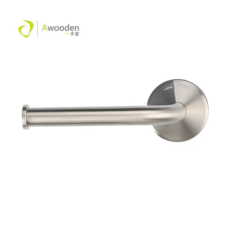 

Awooden toilet paper holder RUSTPROOF stainless steel bathroom tissue paper towel roll holder hanger wall mount brushed finish