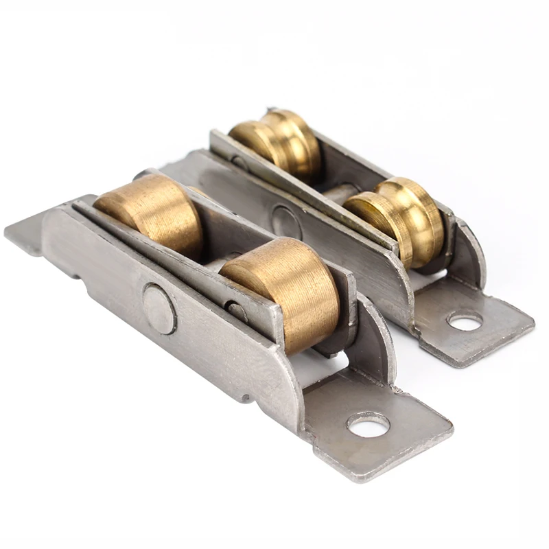 4 шт. двойное медное колесо из нержавеющей стали плоское/вогнутое пластиковое