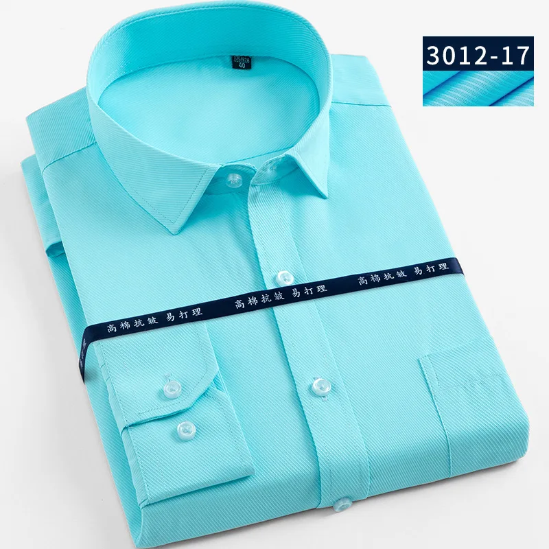 1406-17 Twill Мужская одежда модные большие размеры 5XL 6XL 7XL 8XL полосатые/Саржевые мужские рубашки с длинным рукавом мужские рабочие Рубашки мужские топы - Цвет: 1406-17 Twill