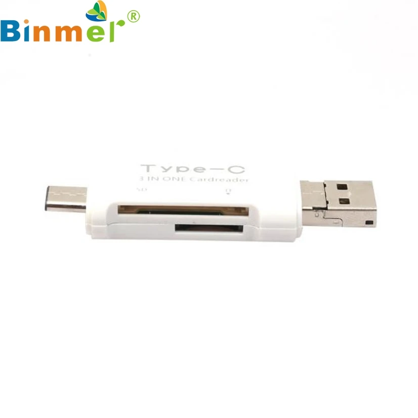 Заводская цена Лидер продаж 3 в 1 Type C Micro USB OTG TF SD MS кардридер адаптер для Macbook