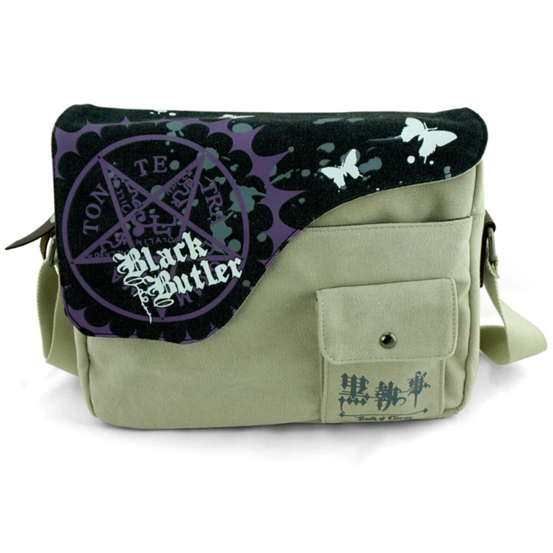 

Anime Cosplay Black Bulter Cartoon Canvas Handbag Students Messenger Shoulder Bag Sling Pack Schoolbag Rucksack