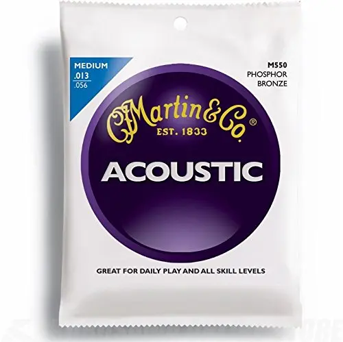 

MartinGuitar M550, традиционные Струны для фосфорной гитары 92/8, Средние 13-56