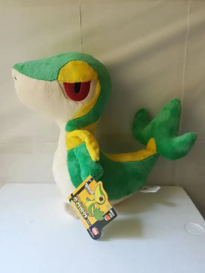 Прекрасный аниме Snivy Большой 30 см Мягкая Кукла Детская игрушка подарок на день