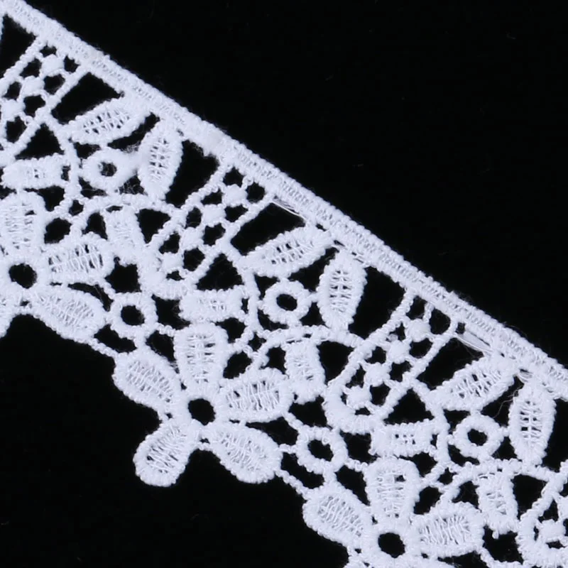 Вышитая кружевная лента Misaya 2Y из молочного шелка швейная аппликация с отделкой