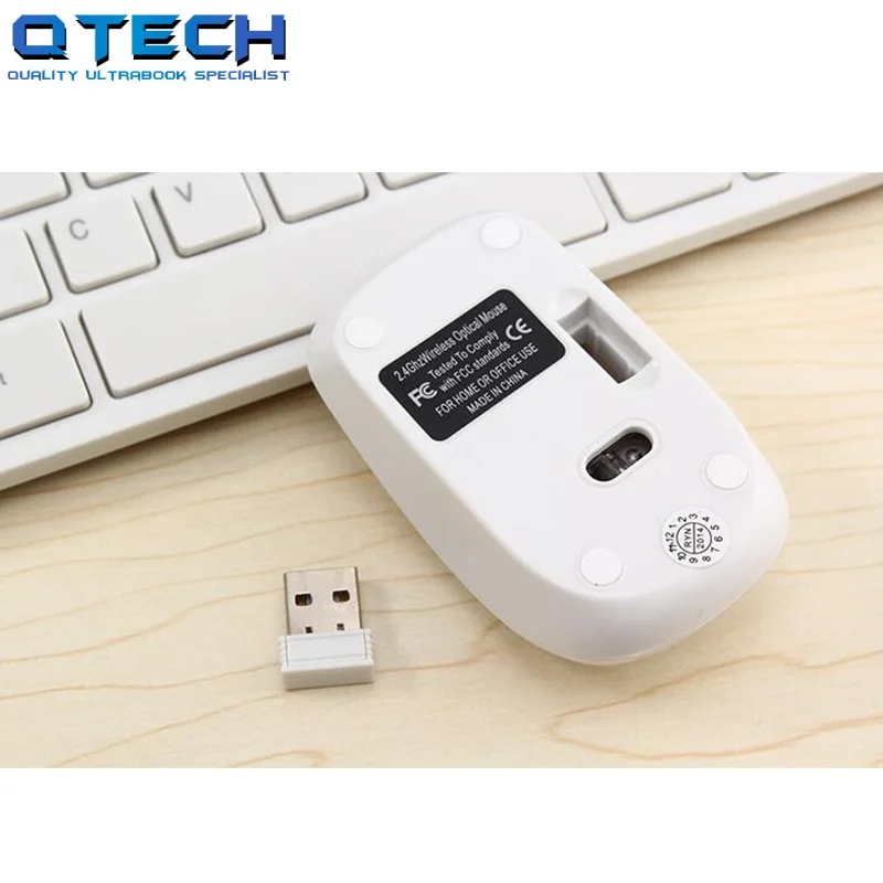 Беспроводная клавиатура мышь комбинированная USB Wi Fi компактная белая черная