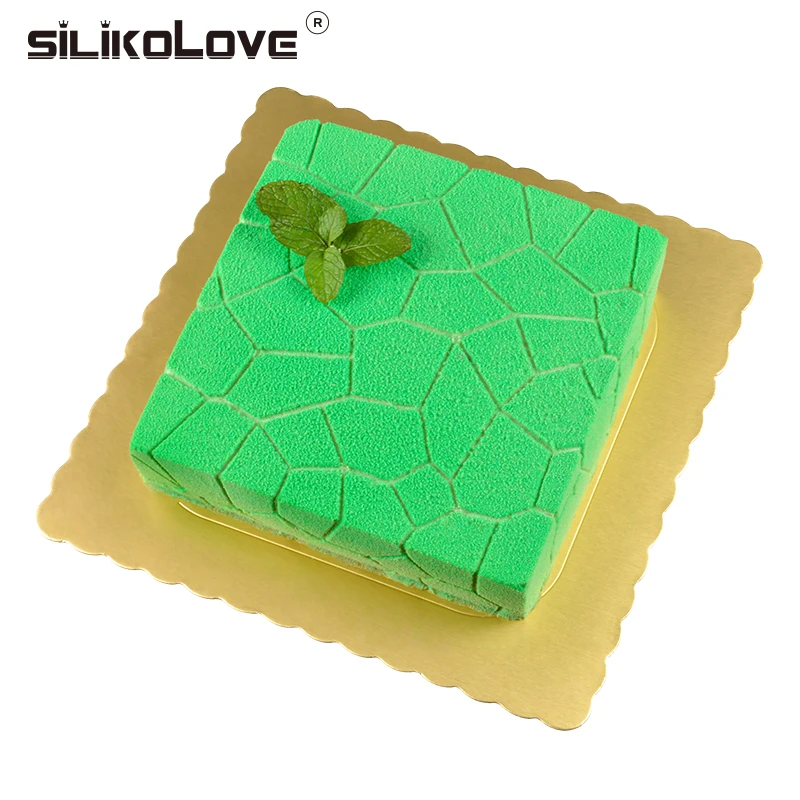 SILIKOLOVE форма для выпечки торта в форме кубика для украшения торта 3D Силиконовая форма помадка торт кружева Жаростойкие формы для духовки кондитерские изделия M