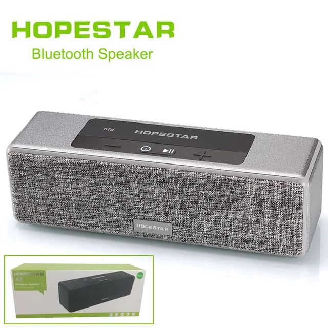 HOPESTAR A5 EStgoSZ HiFi беспроводной Bluetooth динамик Водонепроницаемый Открытый бас эффект домашний кинотеатр power Bank функция NFC TF карта - Цвет: Серый