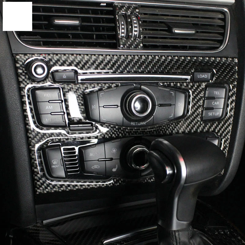 Панель cd-проигрывателя lsrtw2017 из углеродного волокна для audi a4 A5 2008 2009 2010 2011 2012 2013 2014
