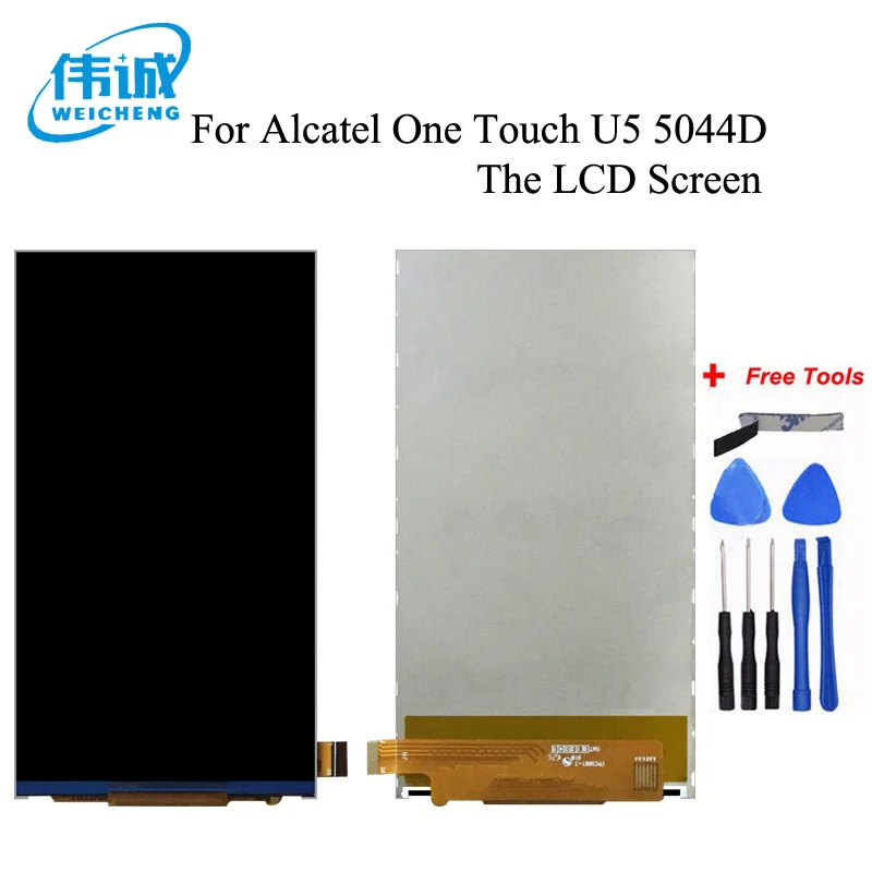 WEICHENG для Alcatel One Touch U5 5044D 5044I 5044T 5044Y OT5044 ЖК-экран с сенсорным экраном стекло дигитайзер Замена - Цвет: LCD Screen