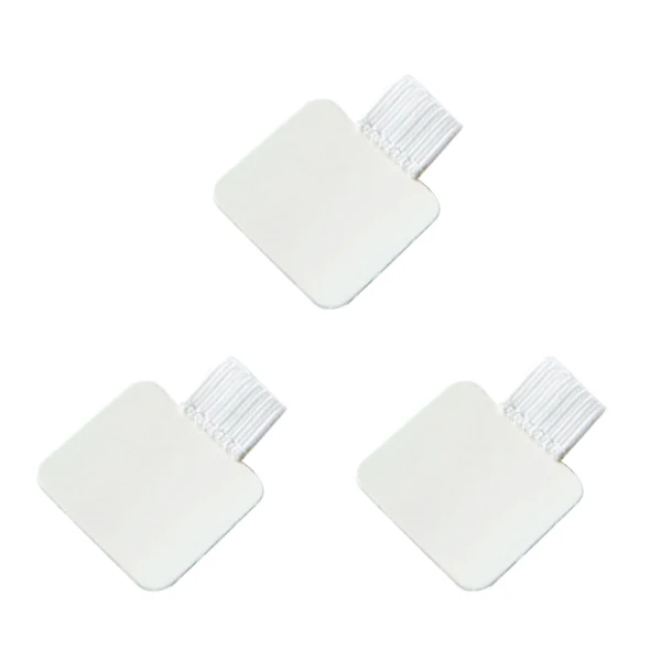 Square White 3 шт./лот Climemo фирменный зажим для ручек, держатель для ручек из искусственной кожи, самоклеящийся карандаш, эластичная петля для блокнотов, журналов, клипбордов - Цвет: Square White