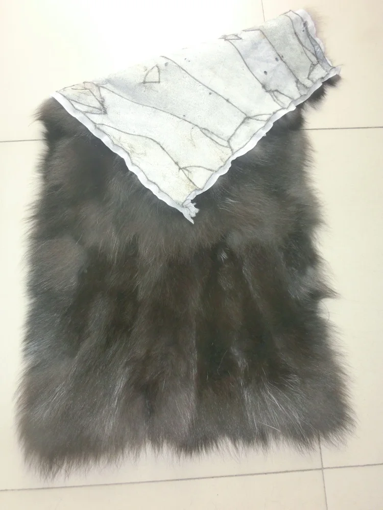 Высшее качество оптовая продажа одеяло из натурального Меха чернобурки меха