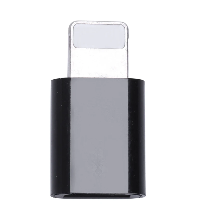 Black Usb-адаптер для Iphone 7-Micro Usb для Iphone X Xs Max 6S адаптер для быстрой зарядки и синхронизации данных для Ipad Usb кабель - Цвет: Black