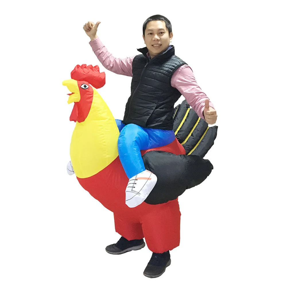 JYZCOS Надувной Костюм Цыпленка Пурим Хэллоуин костюмы для женщин мужчин Петух