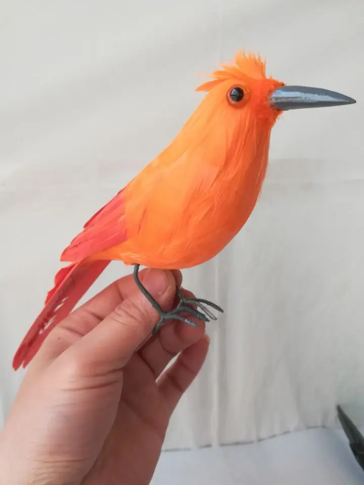 Большая 25 см имитация птицы псевдосейсара кристальная пена и перья яркая птица, пасторальное рукоделие, украшение для дома и сада реквизит, a1000