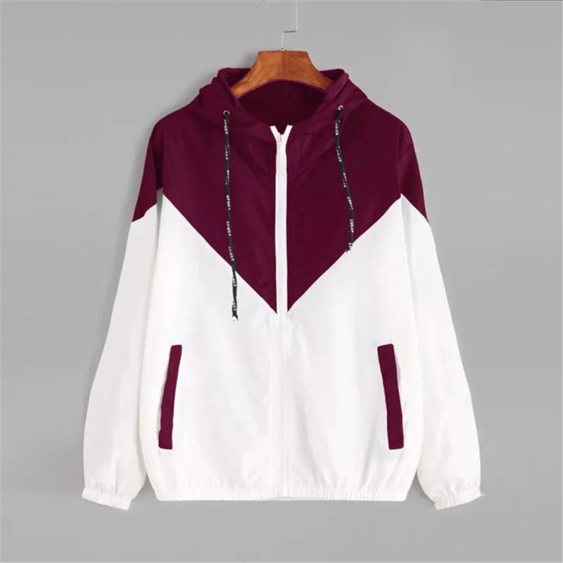 Женская Базовая куртка с капюшоном весна 2019 повседневные куртки на молнии