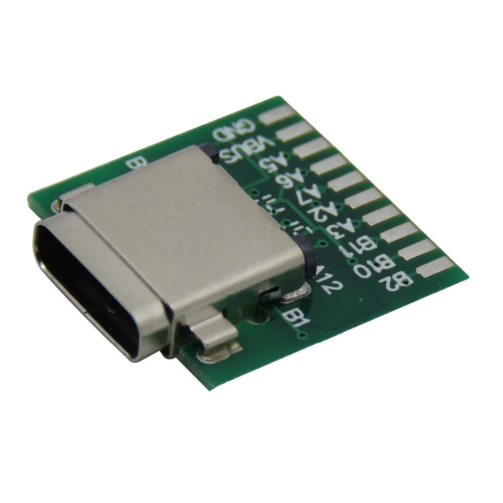 Сделай сам 24pin USB 3 1 Тип C гнездовой разъем соединитель SMT с печатной платой |
