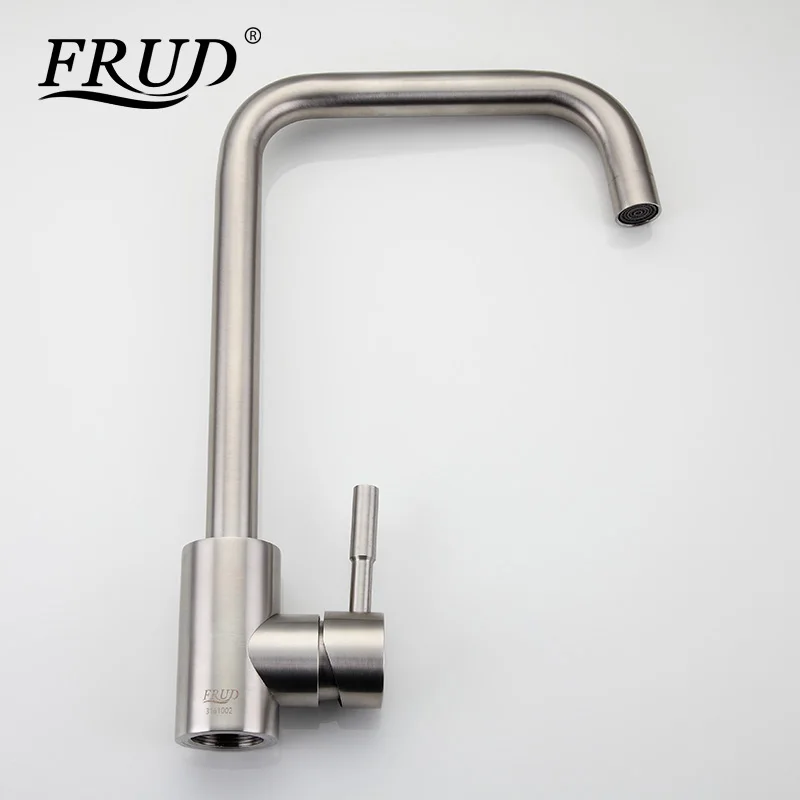 Кран для питьевой воды Frud высокий смеситель из нержавеющей стали поворотный на 360