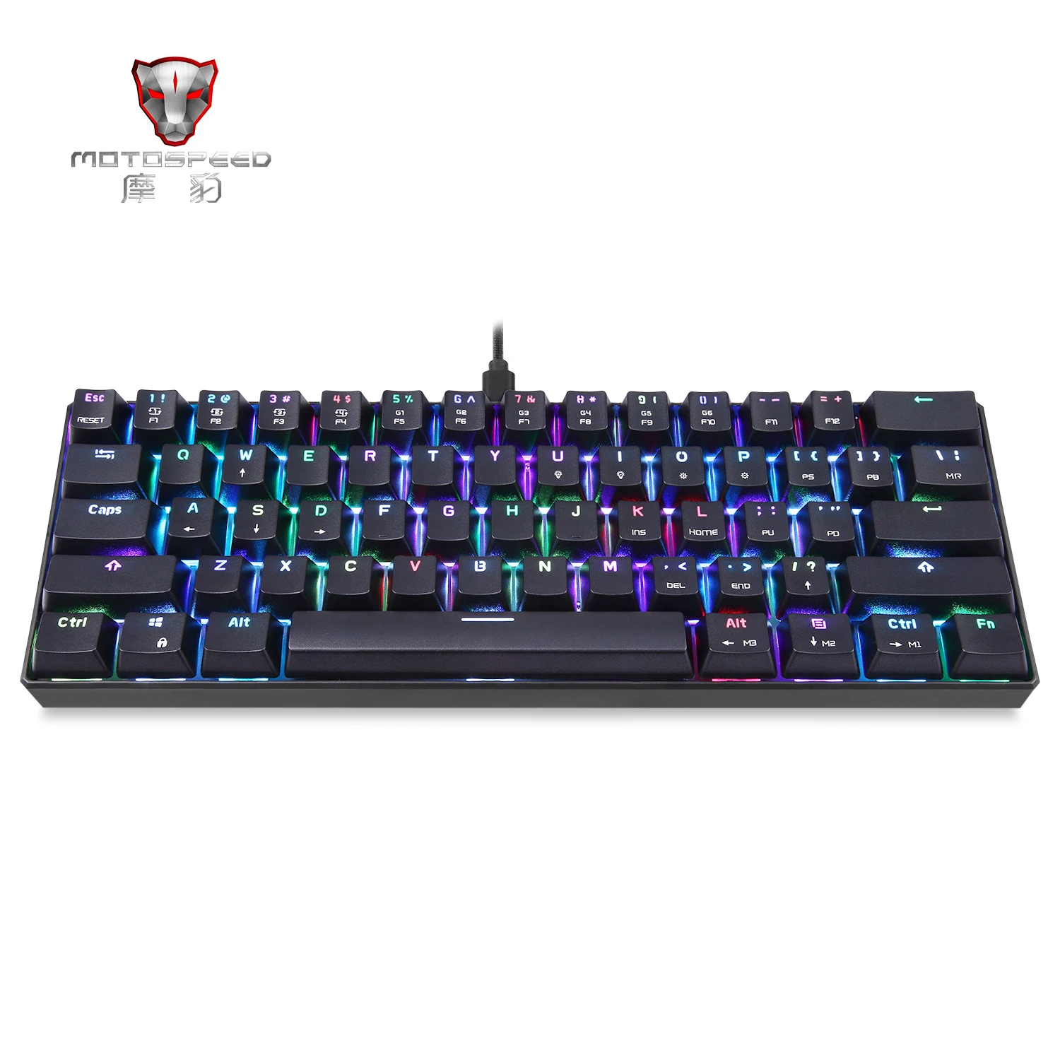 MOTOSPEED CK61 Игры Механическая клавиатура с Kailh коробка переключения игровой