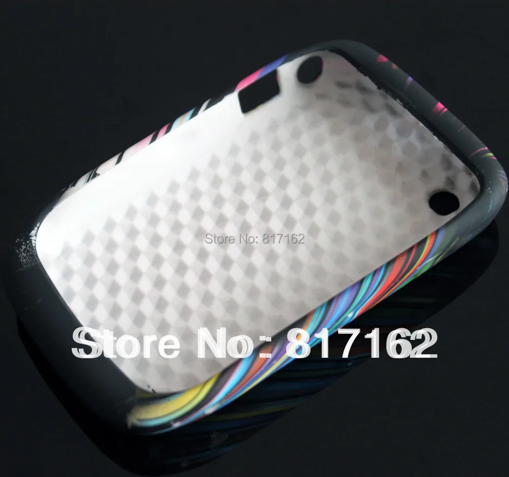 Метеор Rainbow Star Мягкие Резиновые ЛАРИ ТПУ Кожа Случае Крышка Для Blackberry BB 8520 8530 |