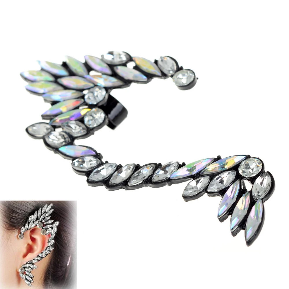 Новинка Лидер продаж 1 шт. золотистые и Серебристые Клипсы клипсы в виде крыльев