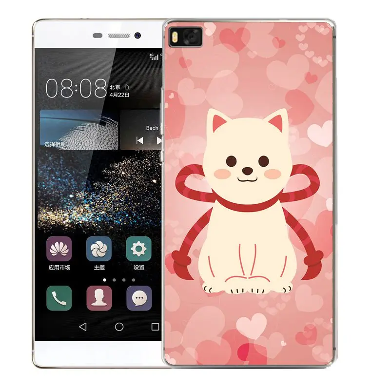 Qmswei ТПУ чехол для телефона huawei P10plus honor7 8 9 Y3 5A 5C 6A 6 S 3c P8 P9lite 4C красный денежный Кот