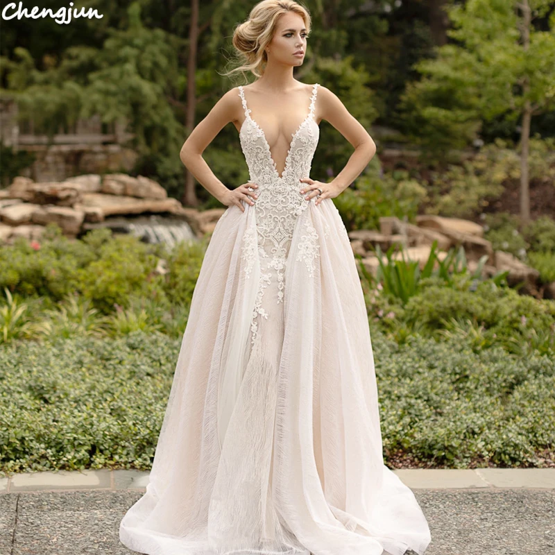 Chengjun новейший дизайн очаровательное свадебное элегантное сексуальное платье со