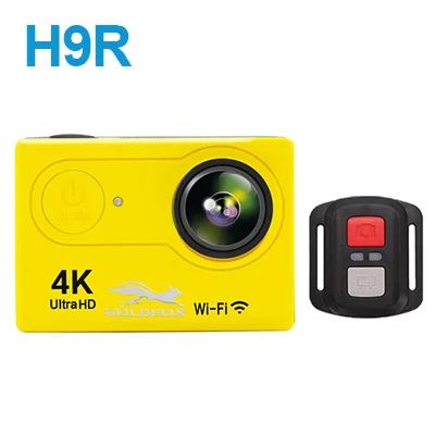 Цвет: желтый H9R Экшн-камера Ultra HD 4 K/25fps WiFi 2," 170D подводная камера Go Водонепроницаемая профессиональная спортивная камера на шлем для верховой езды, альпинизма - Цвет: Цвет: желтый