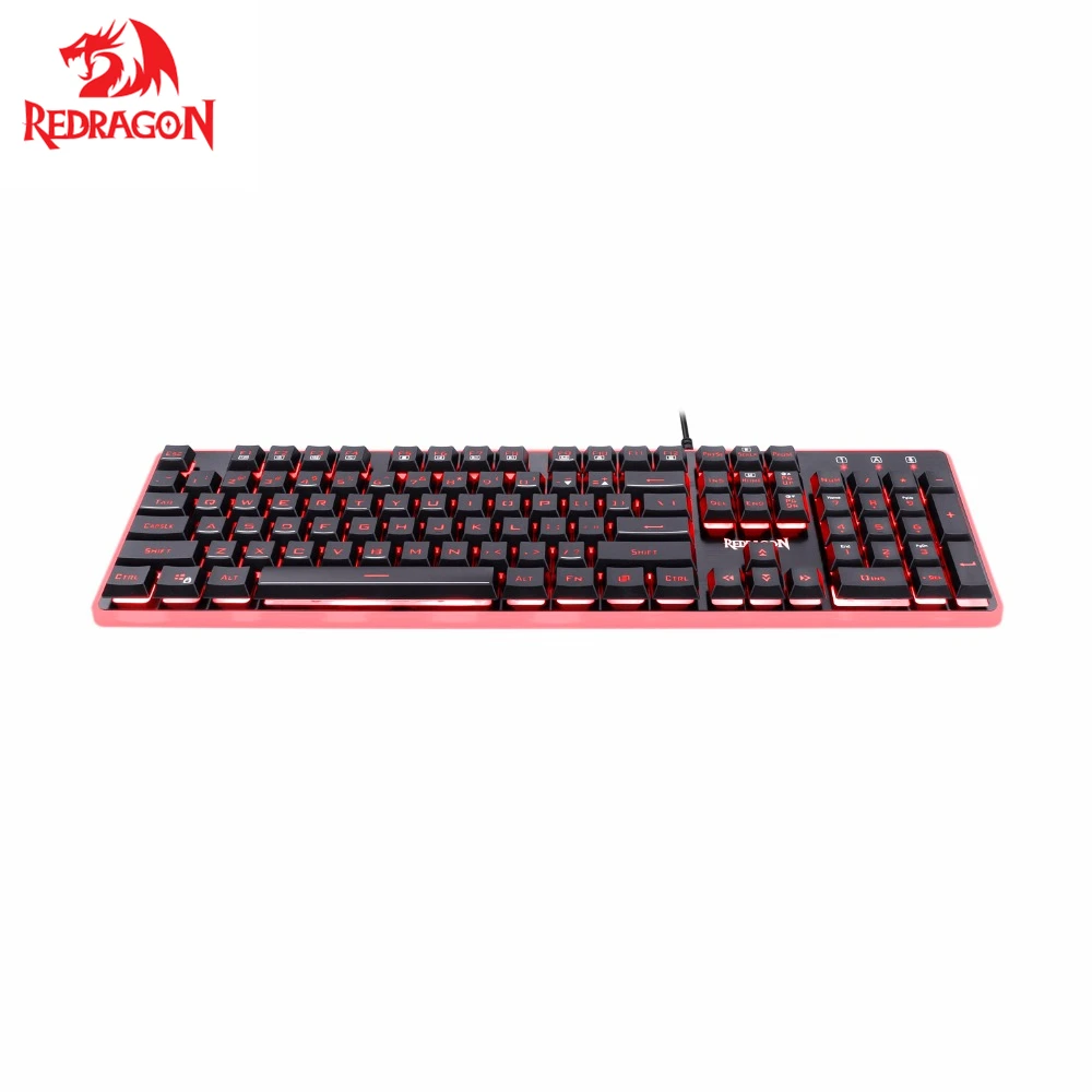 Игровая USB клавиатура Redragon K509 эргономичная Проводная игровая с 7 цветной