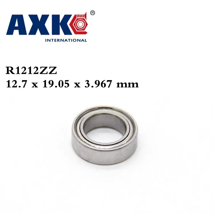 

Axk R1212zz Shielded Bearing Inch Series 1/2"x 3/4"x 5/32" Inch 12.7*19.05*3.967 Mm Miniature Shielded Ball Bearing Abec-5