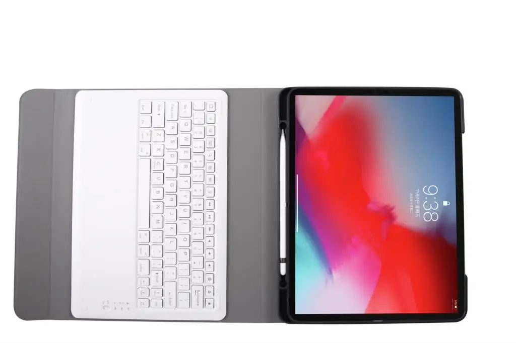 Съемный чехол для клавиатуры iPad Pro 12 9 2018 WiFi Bluetooth клавиатура Тонкий флип кожаный