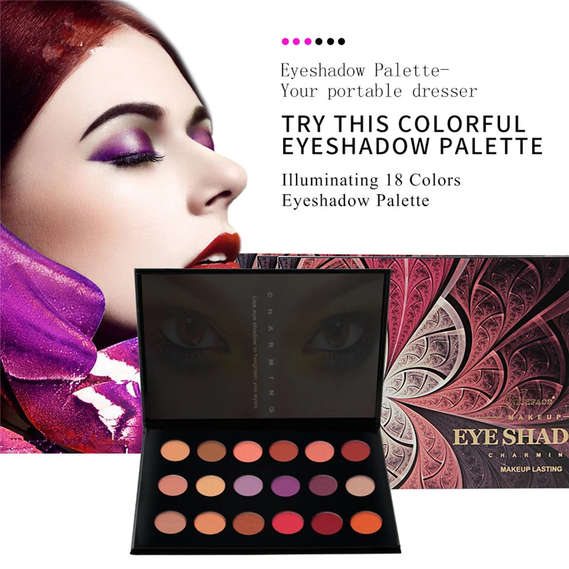 Follome 18 Цвет eyeshow Палитры Матовая Shimmer Смоки пигмент легко носить Fahion длительный