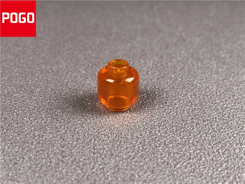 50 шт./лот MOC Кирпичи DIY Красочные прозрачные фигурки голова развивающие