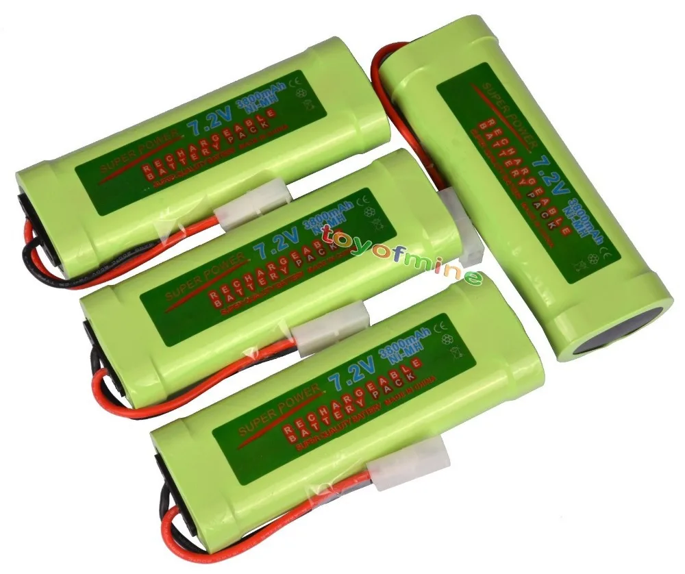

4pcs 7.2V 3800mAh Ni-MH Rechargeable Battery Pack new