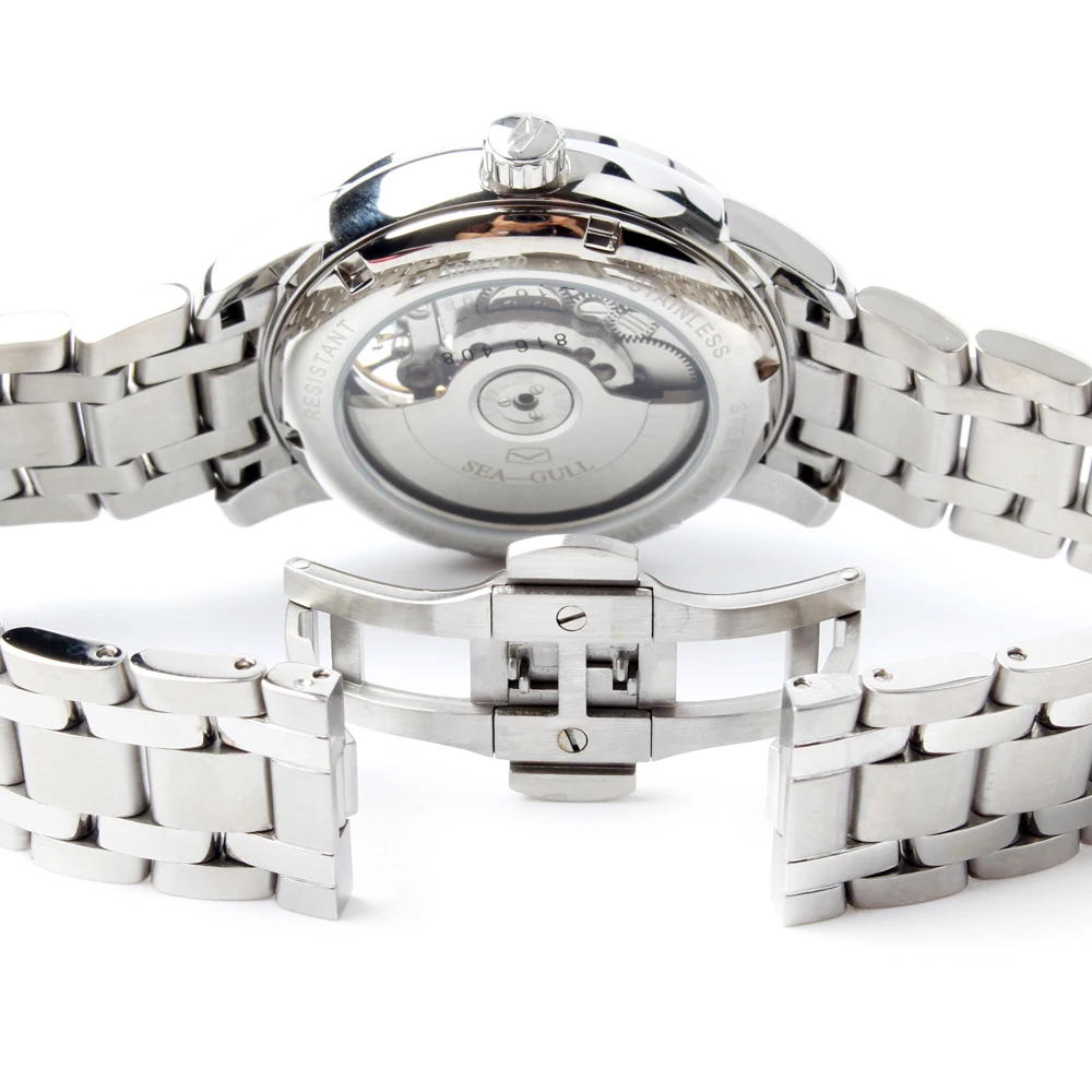 Мужские автоматические часы для бизнеса Seagull с маховиком датой и ретроклассным
