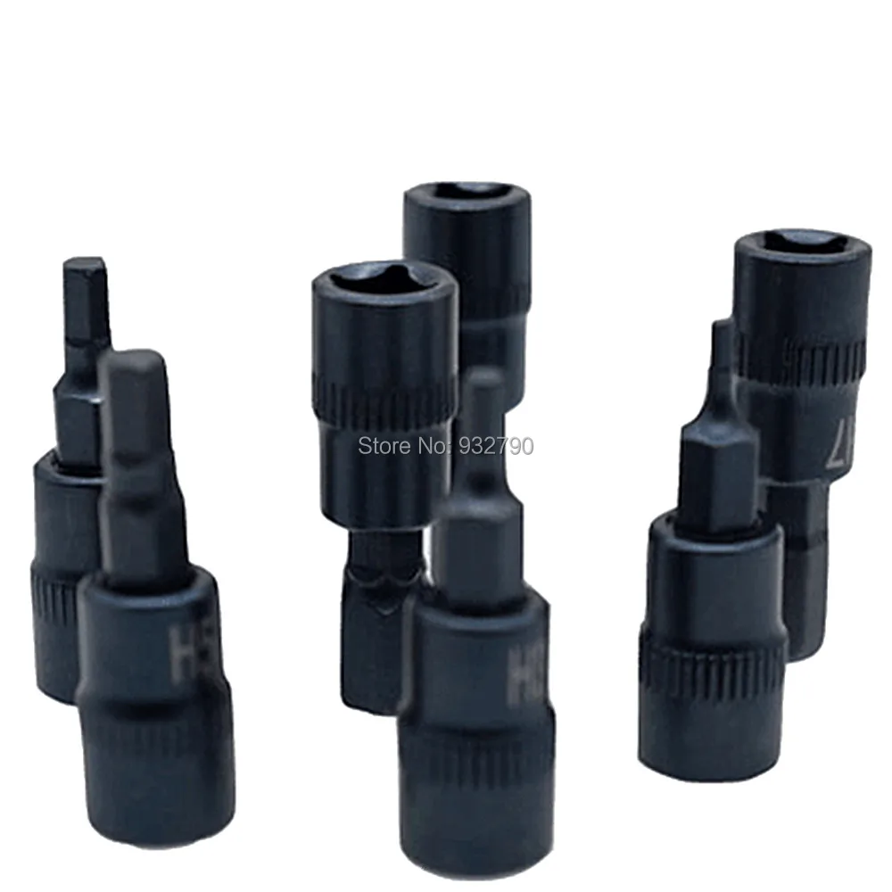 

7pcs 1/4" Drive Hex Key Bit Ratchet Socket H2 H3 H4 H5 H6 H7 H8 Screwdriver Bit Socket Garage Tool Screw Driver Hex Key Sockets