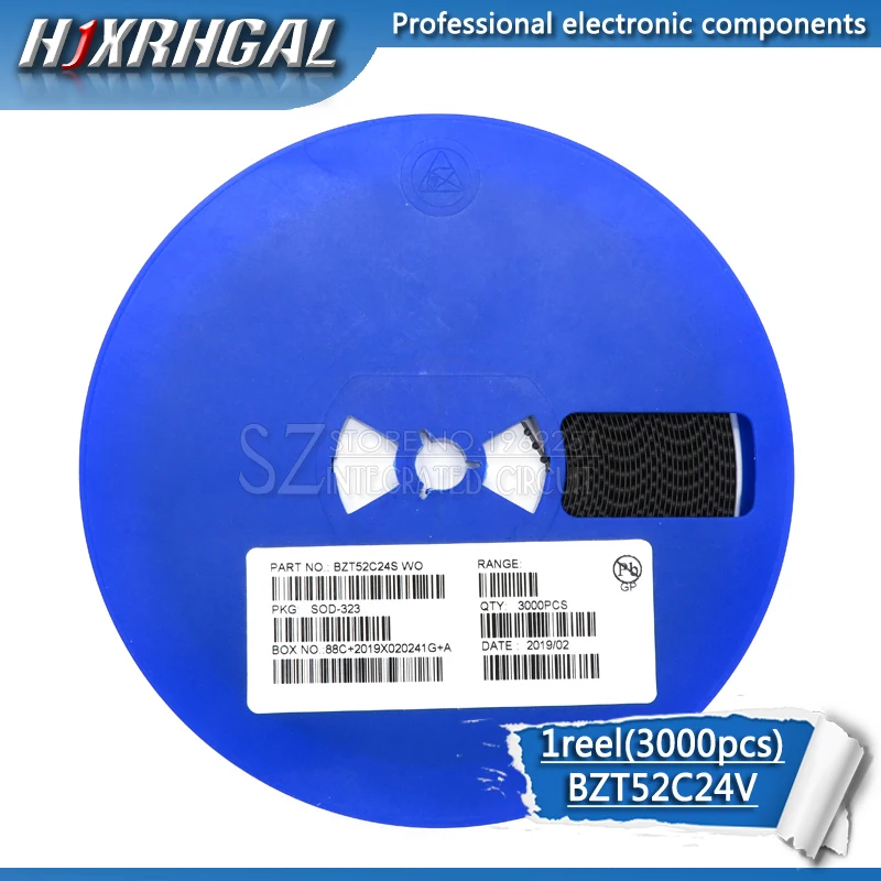 1 катушка 3000 шт. Zener диод BZT52C24V BZT52C SOD-323/123 WO SMD новое и оригинальное HJXRHGAL |