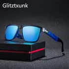 Солнечные очки Glitztxunk поляризационные UV400 Мужские, зеркальные винтажные аксессуары для вождения, с защитой от ультрафиолета