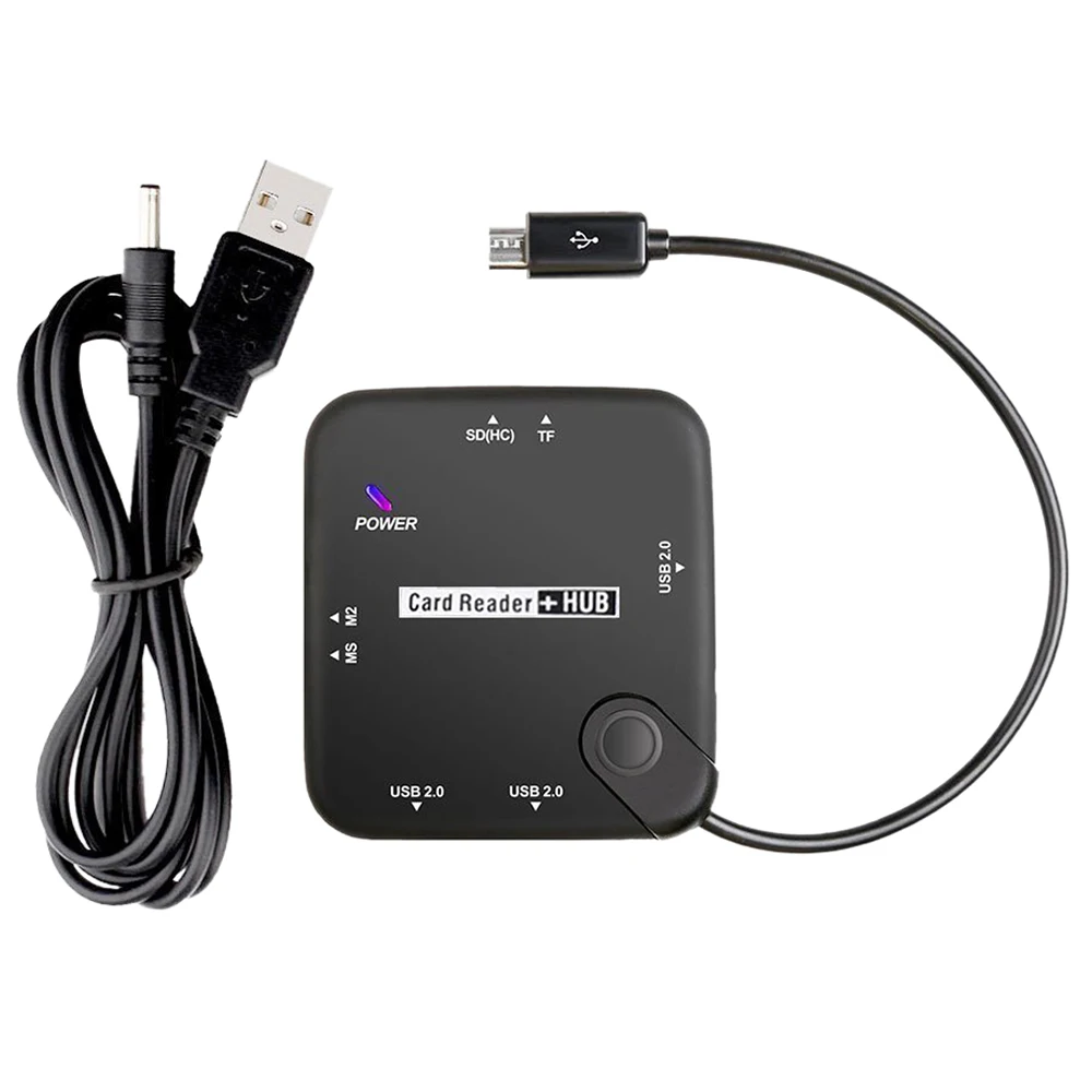 USB 2 0 порт SD TF MS M2 кардридер OTG концентратор Внешний мини ридер мульти в 1 адаптер