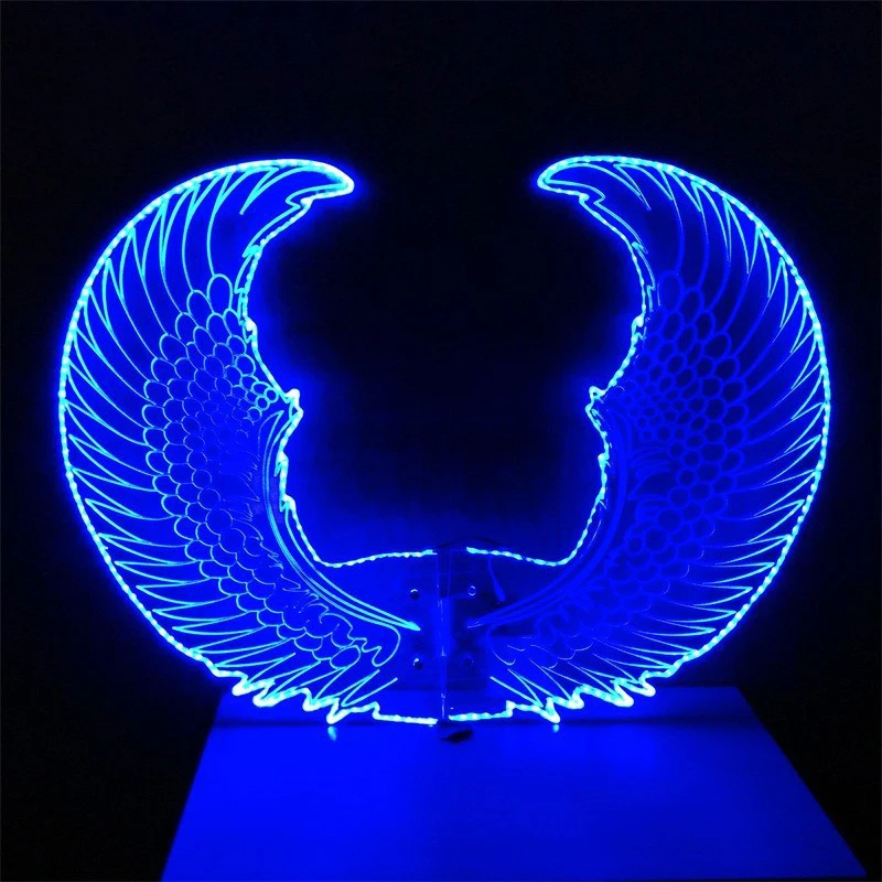 LED крылья для мужчин и женщин Светящиеся Крылья ангела 2017 новый модный показ