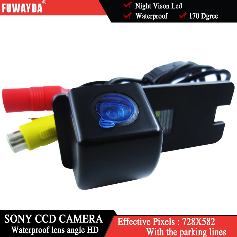 Зеркало заднего вида FUWAYDA для SONY CCD чипа Парковочное зеркало с направляющей