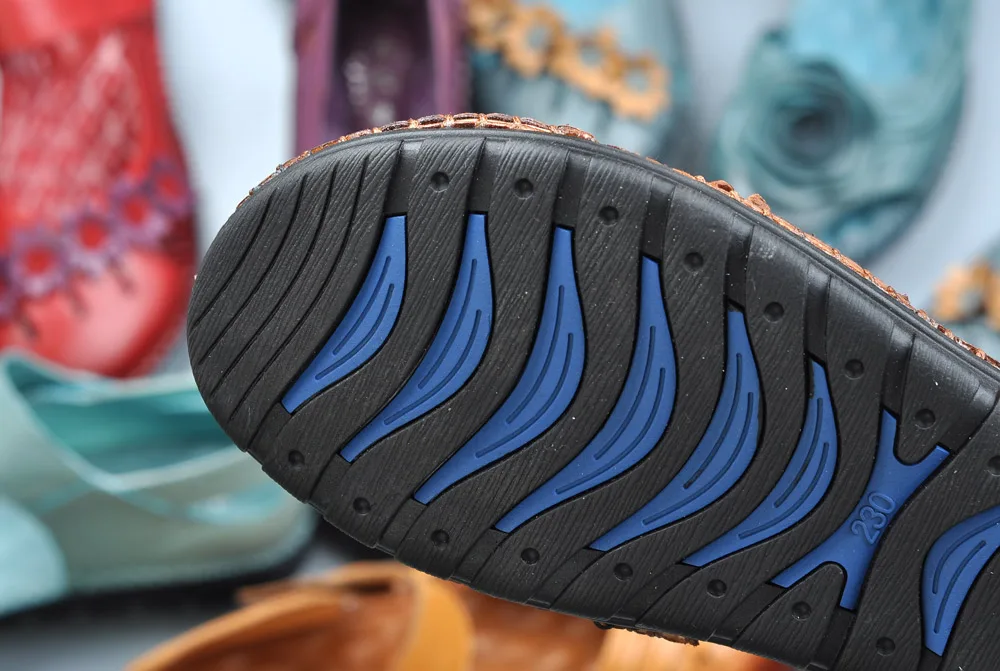 Tideway/Винтажные летние сандалии ручной работы женская обувь на плоской подошве