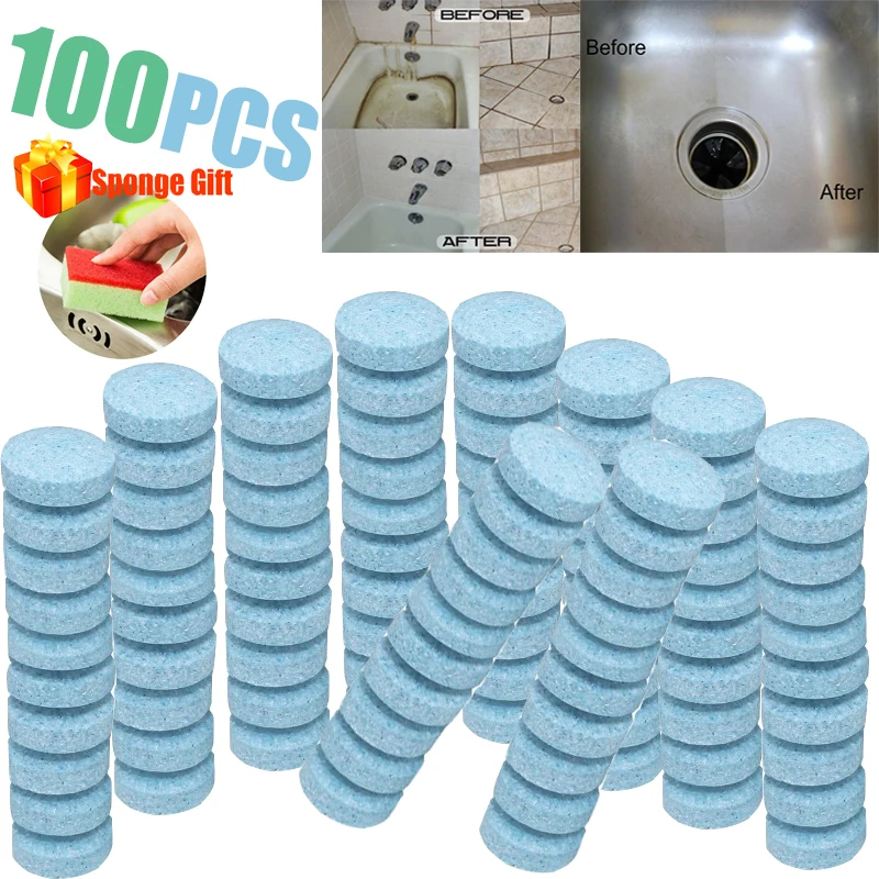 100 шт. Dropshipping Многофункциональный шипучих Спрей очиститель комплект без бутылки