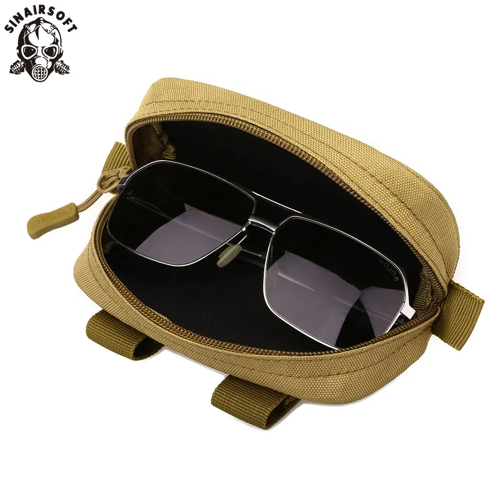 

SINAIRSOFT Outdoor Tactical Molle Handbag with the MOLLE System Camouflage Glasses Bag Glasses Boxes LY2011